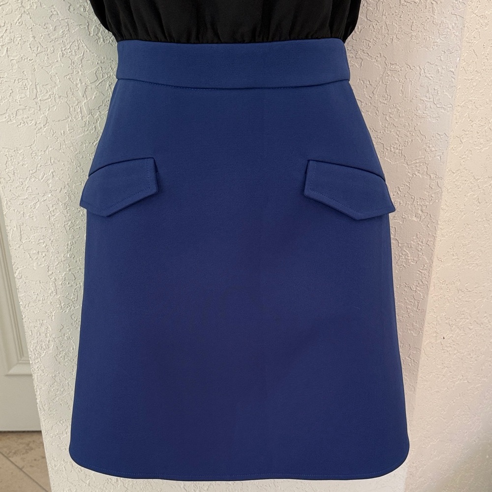 Chic A-Line Blue Black Dress - Picture 3 of 10
